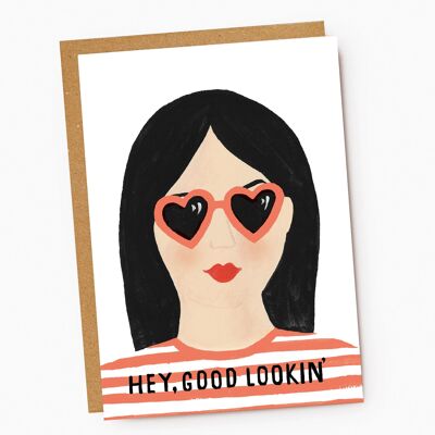 Biglietto di San Valentino "Ehi, bella ragazza"