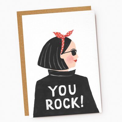You Rock - Biglietto d'amicizia per ragazze fantastiche