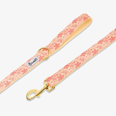 Yellow paisley dog leash