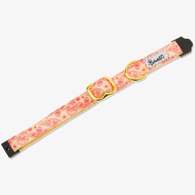 Collare per gatti con motivo paisley giallo