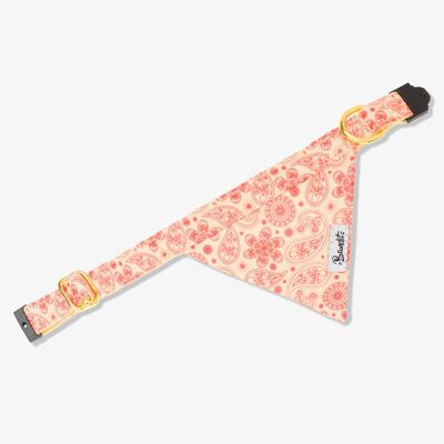 Yellow paisley cat bandana