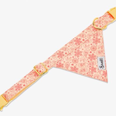 Pañuelo para perro con estampado paisley amarillo