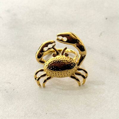 Mr. Crab Stainless Steel Adjustable Ring
