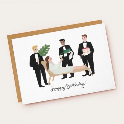 Biglietto di auguri per una giornata alla spa