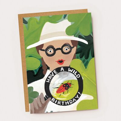Have A Wild Birthday Explorer Girl Card