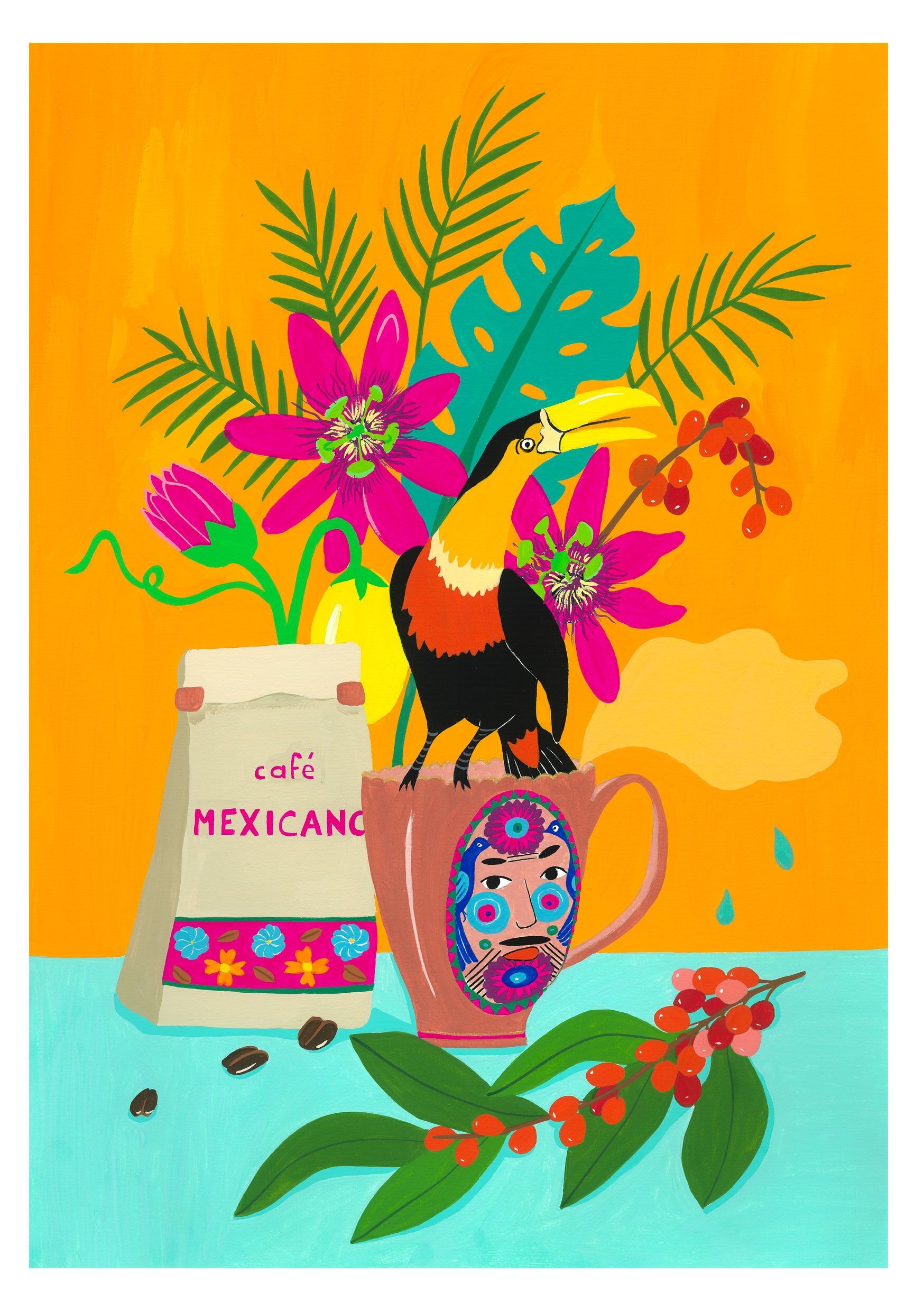 A3 Poster - Das Café