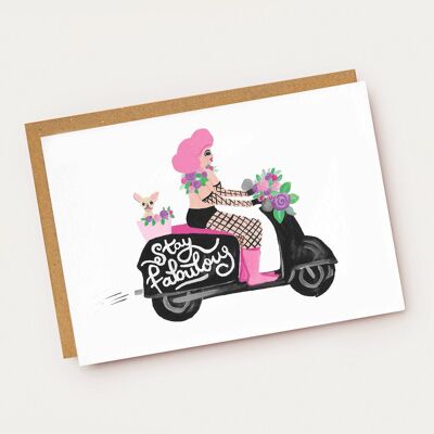 Biglietto d'amicizia Drag Queen "Stay Fabulous"