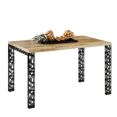 Prenouvellon Table à manger extensible Wotan en chêne