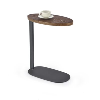 Table à manger extensible Vendemian en chêne foncé - 130-240 x 90 cm