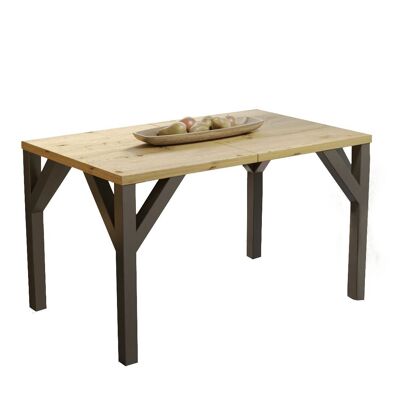 Table à manger extensible Vendemian en chêne fait main
