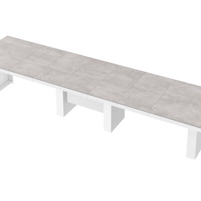 Table à manger extensible Cambounes gris pierre mat