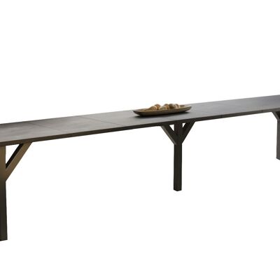 Table à manger extensible Espèche en béton