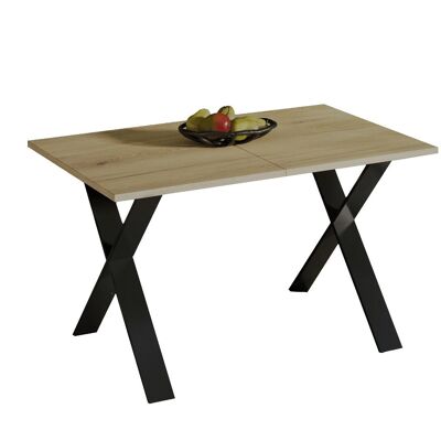 Table à manger extensible Roquecourbe en chêne naturel