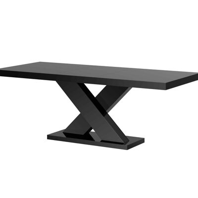 Table à manger extensible Chaillac noire