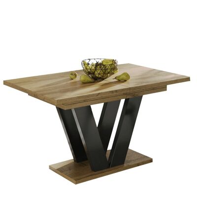 Table à manger extensible Ravenoville chêne Wotan