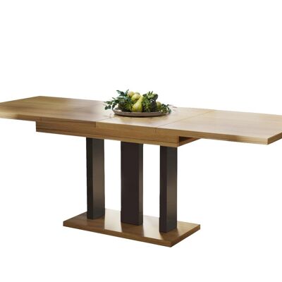 Table à manger extensible Amplier en chêne naturel avec pieds mats