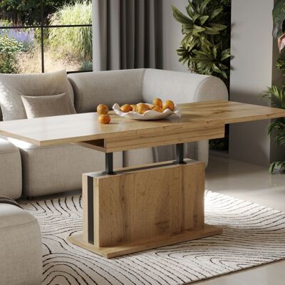 Table basse extensible Angais en chêne Wotan
