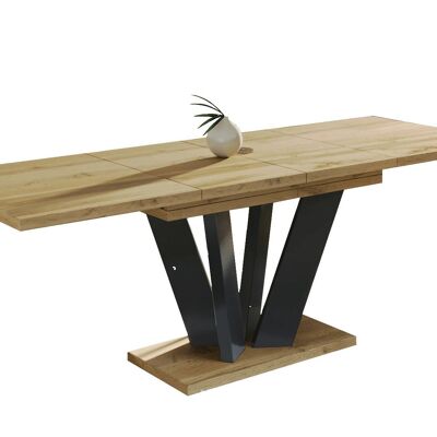 Table à manger extensible Rémuzat en chêne Wotan