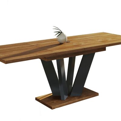 Table à manger extensible Rémuzat en chêne Stirling