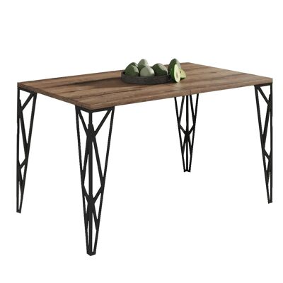 Table à manger extensible en chêne foncé