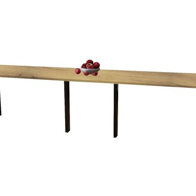 Table à manger extensible Jasney en chêne naturel