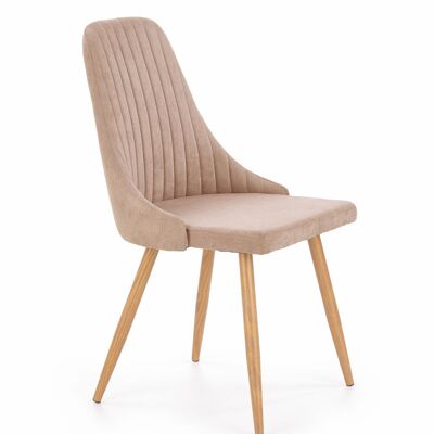 Chaise de salle à manger Lanans marron, gris
