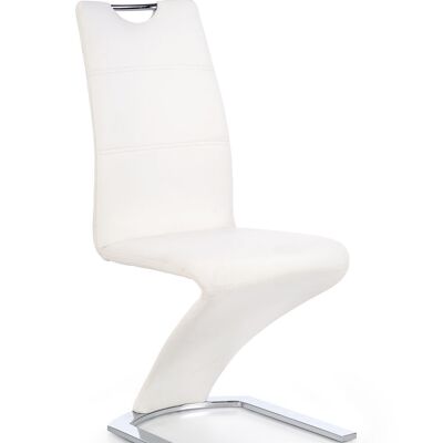 Chaise de salle à manger Puzeaux blanche et noire