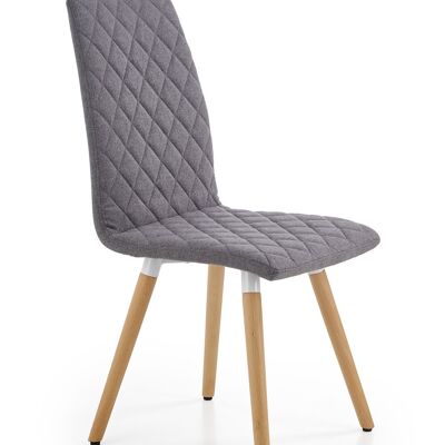 Chaise de salle à manger Momères beige, gris - Gris