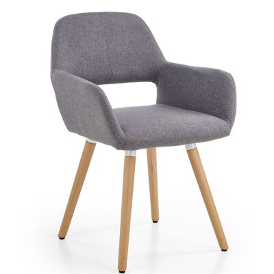 Chaise de salle à manger Lucon beige, gris - Gris