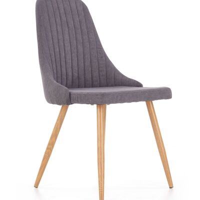 Chaise de salle à manger Lanans marron, gris - Gris