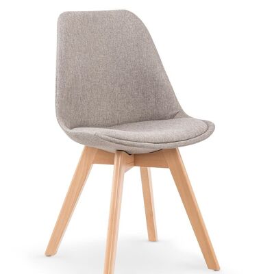 Sedia da pranzo Mennessis Beige, Blu, Grigio, Verde, Grigio chiaro - Grigio chiaro