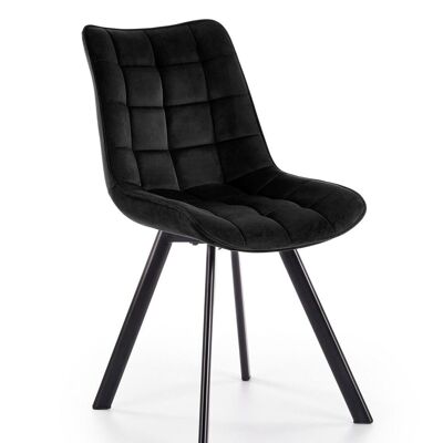 Thiverny Dining Chair Beige, Red, Gray, Green, Black, Blue, Yellow, Pink, Turquoise - Black