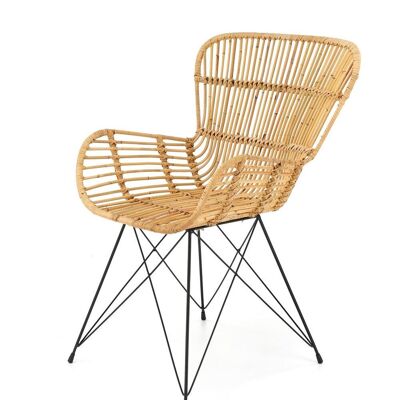 Calasima Dining Chair Black, Wood Color - Wood Color