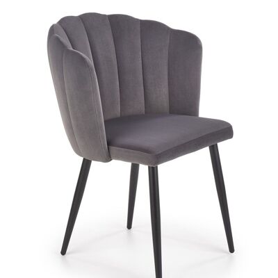 Chaise de salle à manger Argol verte, grise et rose - Gris