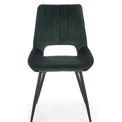 Sedia da pranzo Cernoy Nero, Grigio - Nero