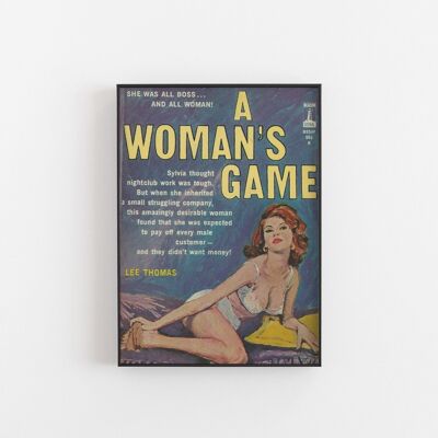 Its a Womans Game - Wall Art Print-A5
