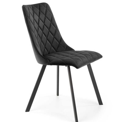 Morette Dining Chair Beige, Green, Black, Blue, Yellow, Gray - Black