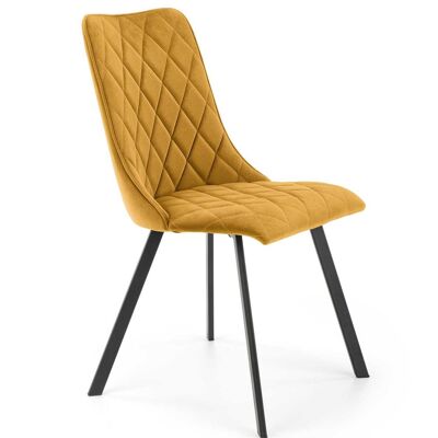 Morette Dining Chair Beige, Green, Black, Blue, Yellow, Gray - Yellow