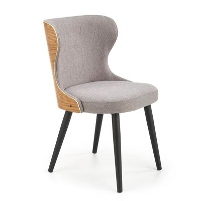 Fecocourt Dining Chair Grey, Wood Color