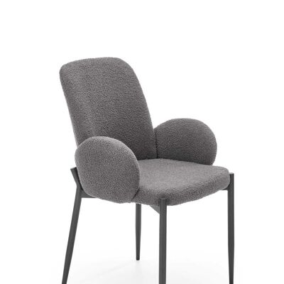 Charost Dining Chair Cream, Grey - Grey