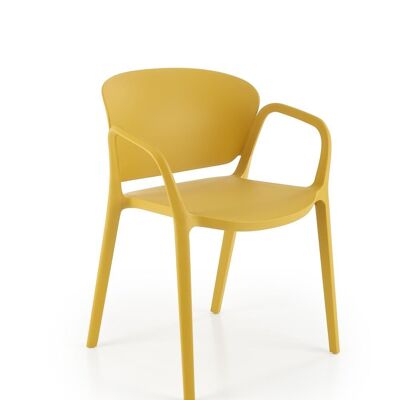 Durbon Dining Chair White, Black, Yellow - Yellow