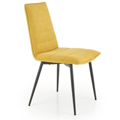 Silla de comedor Douze beige, amarilla y gris - Amarilla