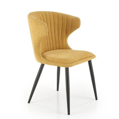 Silla de comedor Cordelière marrón, amarillo, gris - Amarillo