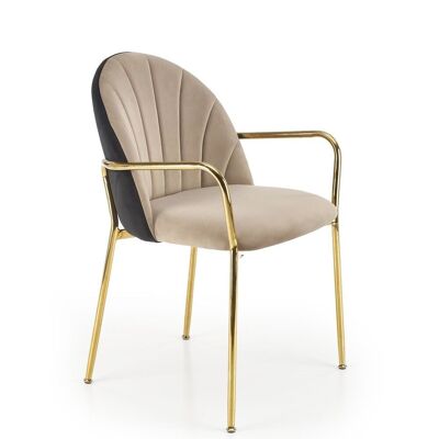 Pontelagoscuro Dining Chair Beige, Black