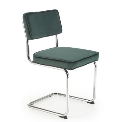 Chaise de salle à manger Bédeille verte, jaune, grise