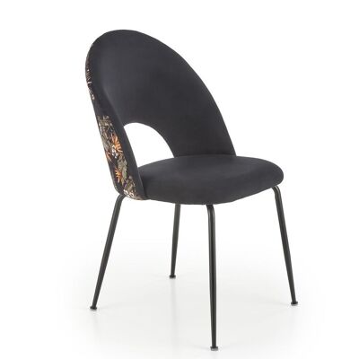 Chaise de salle à manger Sebecourt noire et verte