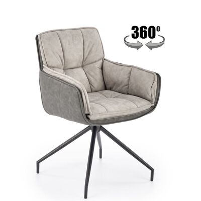 Sauclieres Dining Chair Brown,Grey - Grey