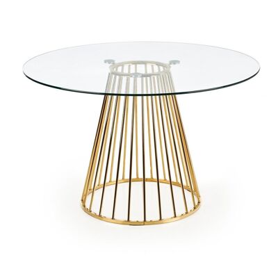 Table à manger Jouhet transparente