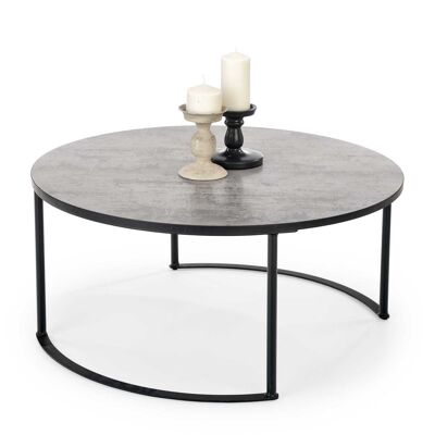 Table basse Villaroger gris foncé