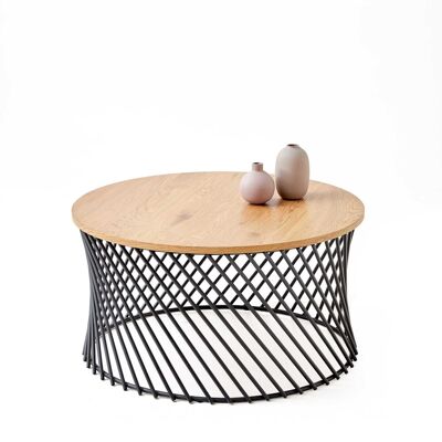 Table basse Allan en chêne doré